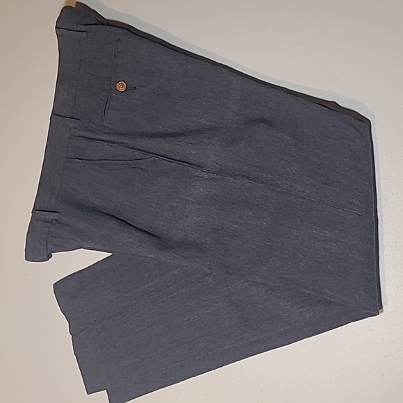 J. Crew Women's Dark Blue Linen And Cotton Dress Pants - Picture 1 of 9